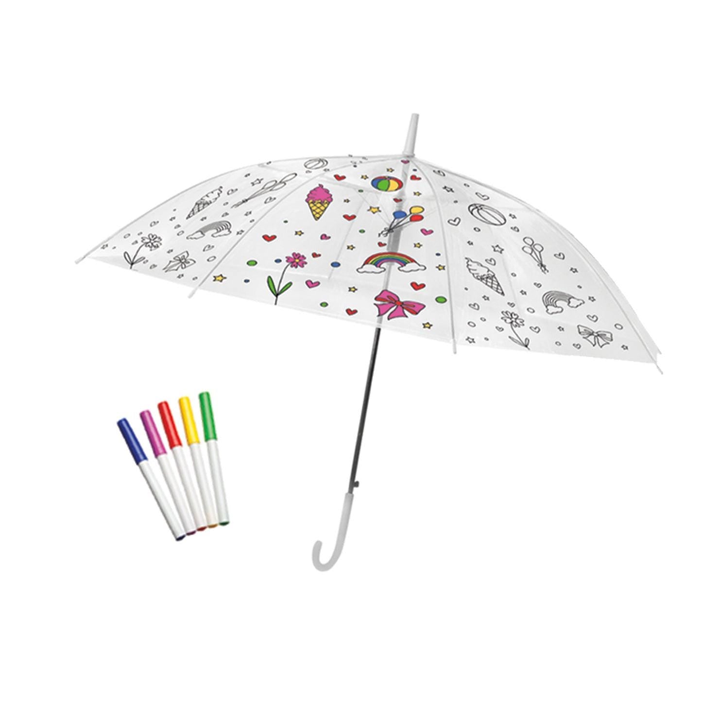 DIY Color an Umbrella Kit for Kids - Fun Art Activity