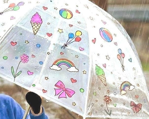 DIY Color an Umbrella Kit for Kids - Fun Art Activity